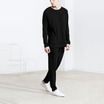 Long Sleeve T-Shirt // Solid Black (S)