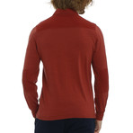 Rude Polo Sweatshirt // Rose Wood (XL)