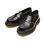 Leather Loafer // Black + Navy (Euro: 39)