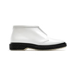 Leather Low-Zip Boots // White (Euro: 44)