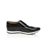 Pattent Leather Double Monk Shoe // Black (Euro: 43)