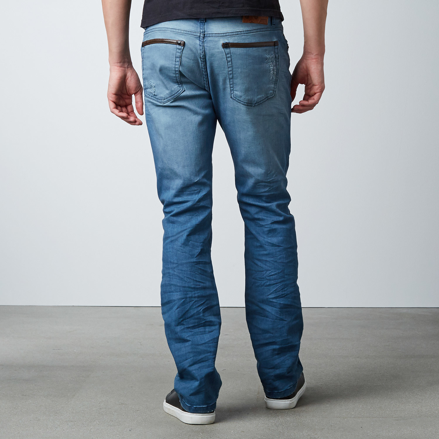 Slim Torn // Faded Dark Blue (33WX32L) - 86A Jeans - Touch of Modern