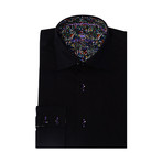 Button-Up // Floral Jacquard // Black (XS)