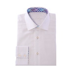 Button-Up // Stripe Jacquard // White (XL)