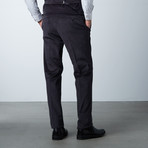 Notch Lapel Pick Stitch Vested Suit// Charcoal Marled (US: 42R)