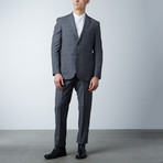 Notch Lapel Suit // Gray Tartan Plaid (US: 42R)