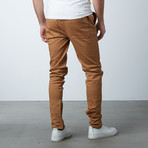 Rich V. 4 Joggers With Ankle Zip // Camel (L)
