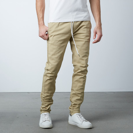 Rich V4 Jogger With Ankle Zip // Khaki (S)
