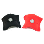 Set of 2 Travel Pillows // Black + Red