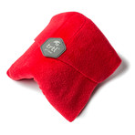 Set of 2 Travel Pillows // Black + Red