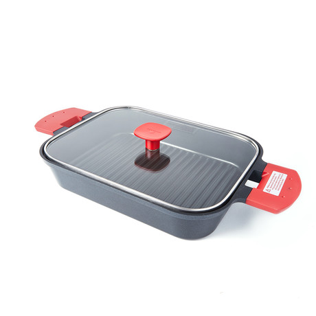 Steam Grill // Glass Cover (Red)