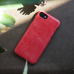 Original Leather Case // Coral (iPhone X)