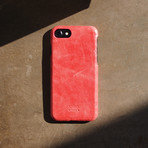 Original Leather Case // Coral (iPhone X)