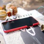 Original Leather Case // Coral (iPhone X)