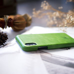 Original Leather Case // Lime (iPhone X)