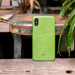 Original Leather Case // Lime (iPhone X)