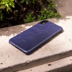 Original Leather Case // Navy (iPhone X)