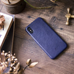 Original Leather Case // Navy (iPhone X)