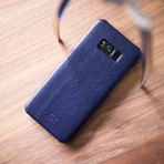 Original Leather Case // Navy // Samsung (Samsung Galaxy S8)