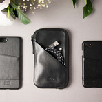 Travel Phone Wallet // iPhone 8+ (Carbon)
