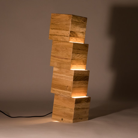 Nemmnom // Handmade Wooden Floor Lamp