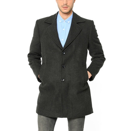 Jackson Coat // Patterned Anthracite (M)