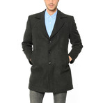 Jackson Coat // Patterned Anthracite (XXL)