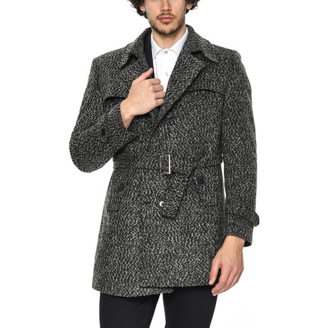 Julian Coat // Patterned Gray (M)