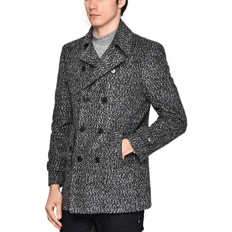 Parker Coat // Patterned Gray (M)