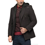 Jordan Coat // Patterned Burgundy (M)