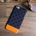 Denim // iPhone 6+ (Polka Navy)