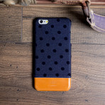 Denim // iPhone 6+ (Polka Navy)