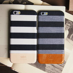 Denim // iPhone 6+ (Polka Navy)