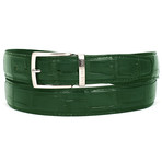 Genuine Crocodile Belt // Green (S)