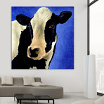 Blue Moo Moo (54"W x 54" H x 1.25"D)