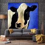 Blue Moo Moo (54"W x 54" H x 1.25"D)