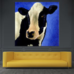 Blue Moo Moo (54"W x 54" H x 1.25"D)