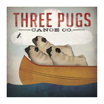 Three Pugs In A Canoe