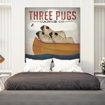 Three Pugs In A Canoe