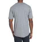 Raw Edge Short Sleeve Short Sleeve Pocket Tee // Heather Grey (XL)