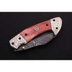 Damascus Karambit Folding Knife  // 2608