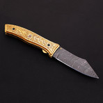 Damascus Folding Knife  // 2610