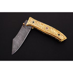 Damascus Folding Knife  // 2610