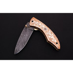 Damascus Folding Knife  // 2612