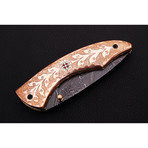 Damascus Folding Knife  // 2612