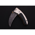 Damascus Pruning Folding Knife  // 2613