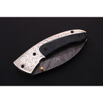 Damascus Pruning Folding Knife  // 2613