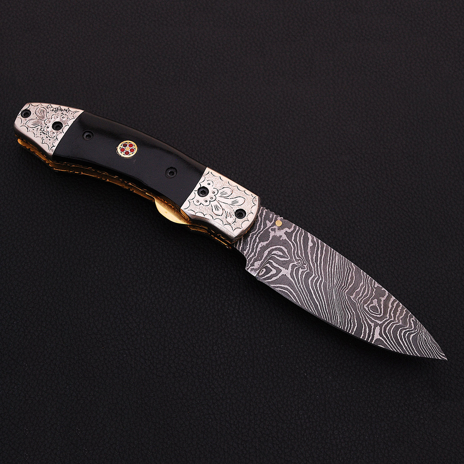 Black Forge Knives - Damascus Steel Liner Locks - Touch of Modern