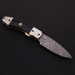 Damascus Folding Knife  // 2619