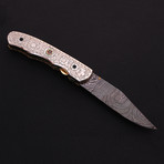 Damascus Folding Knife  // 2623